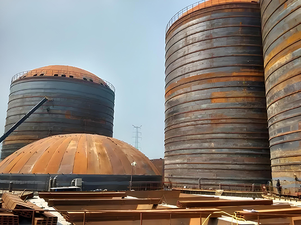 定南焦粉钢板仓